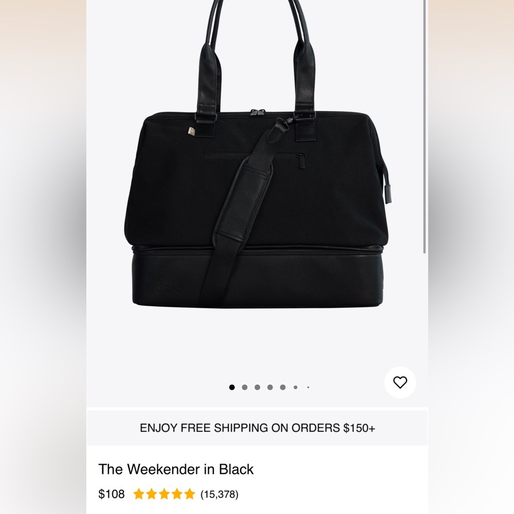 Beis “The Weekender” in black